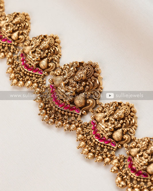 Lakshmi Premium Hip Chain - Gold Beads