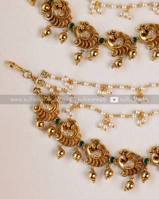 Peacock 3D Design Earchain / Maatti