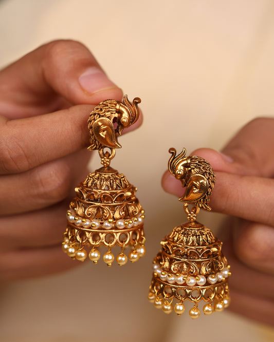 Lakshmi Pearl Bridal Haram or Long Necklace