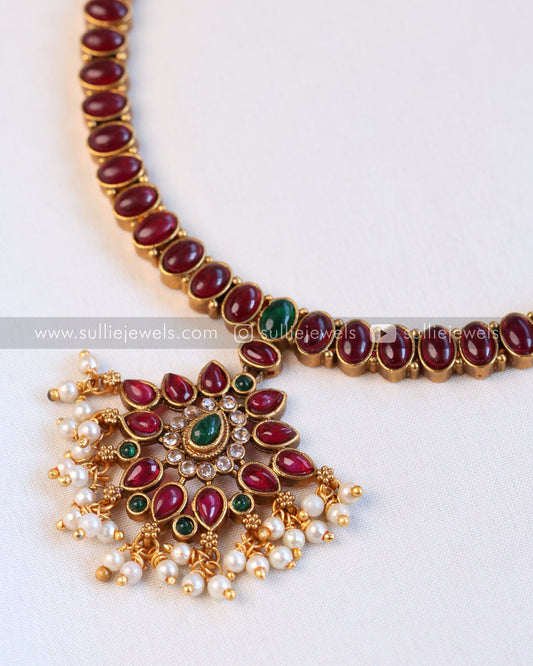 Sullie Basic - Ruby Kemp Necklace with Earring