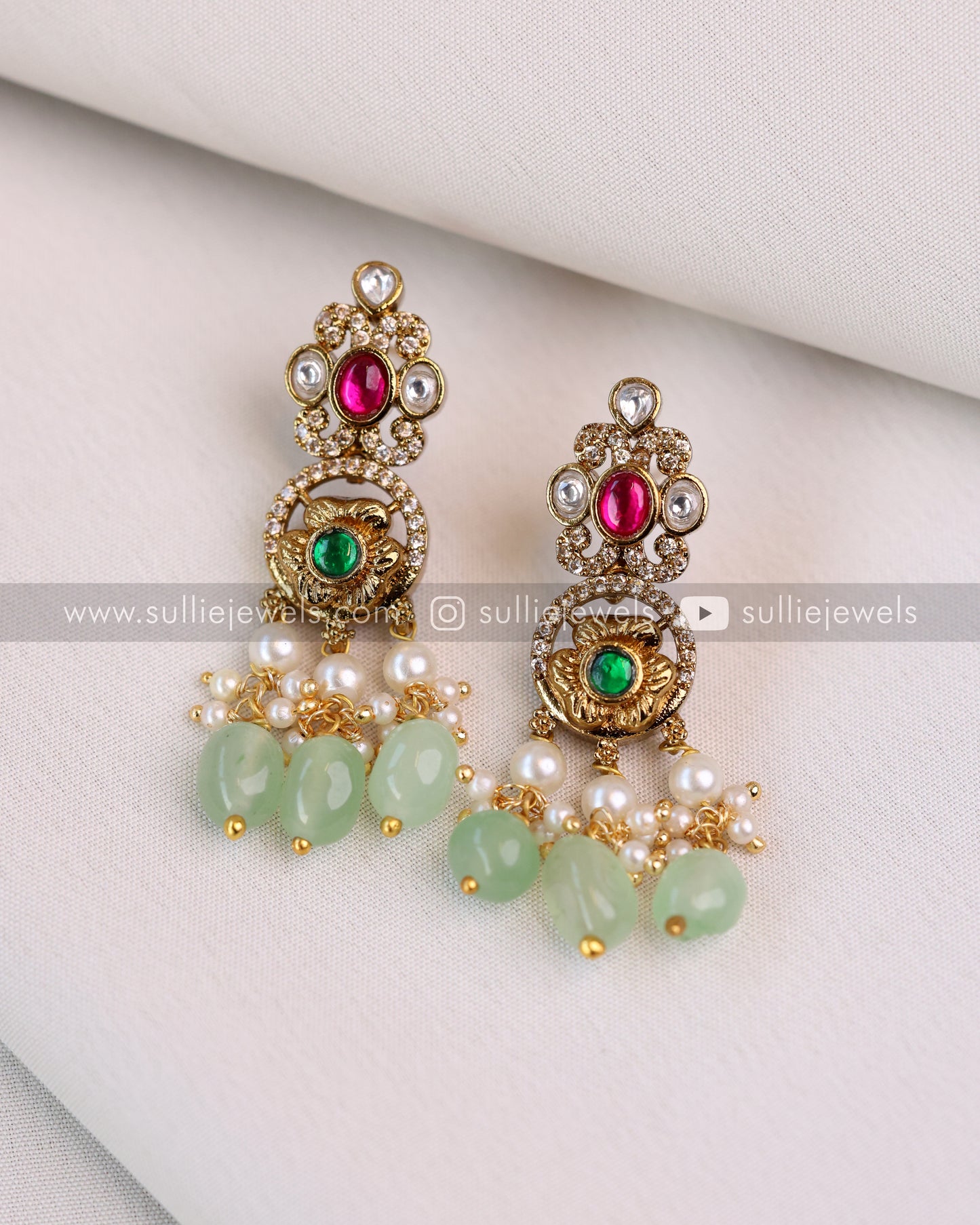 C529 - Jadau Kemp Earring
