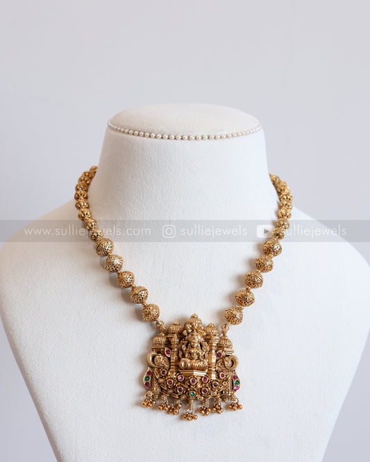 6073 - Sullie Basic Goddess Ball Chain Pendant with Jhumka