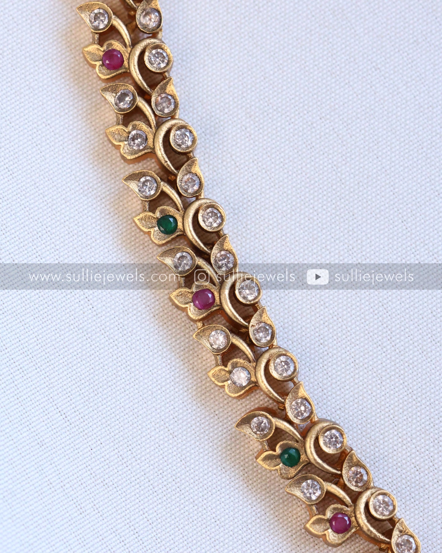 Ruby AD Stone Pendant with Earrings