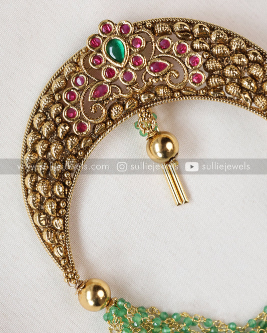 Mint Pearl Beads Hair Brooch - No Idol - Multicolour