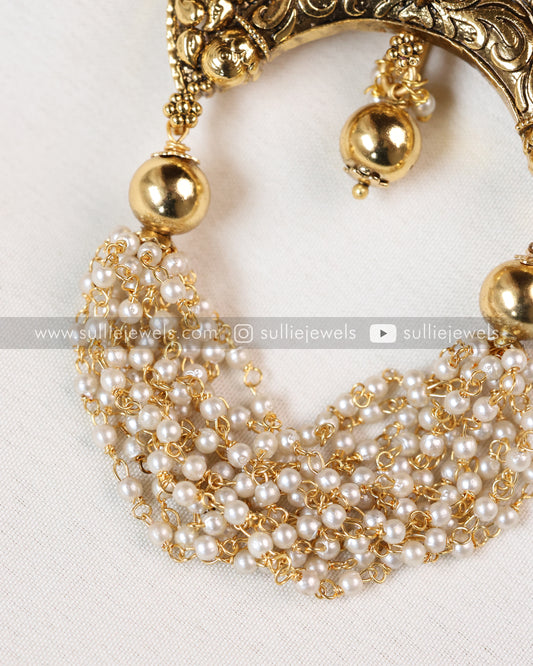 Floral Pearl Hair Brooch - No Idol