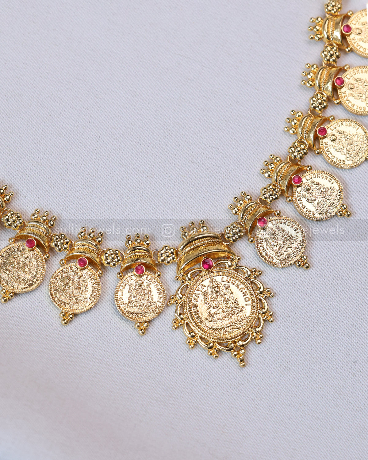 Traditional Gold Plated Mango Coin Layered Combo ( 3 piece )