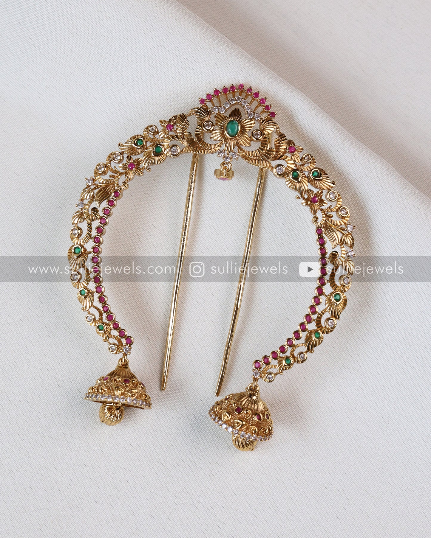 No Idol Peacock Hair Brooch