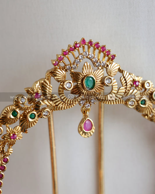 No Idol Peacock Hair Brooch