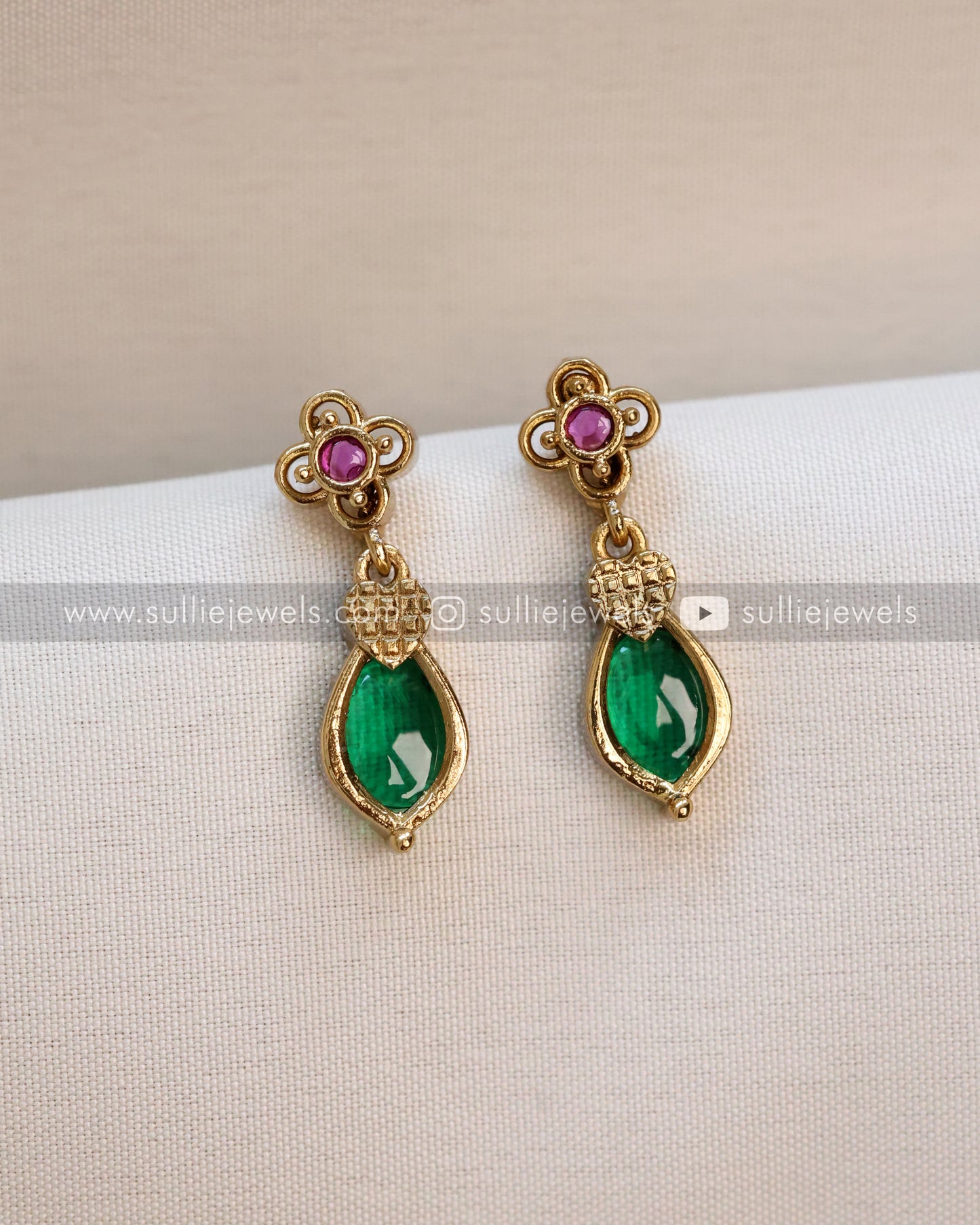 Emerald Premium Long Chain / Haaram with Stud