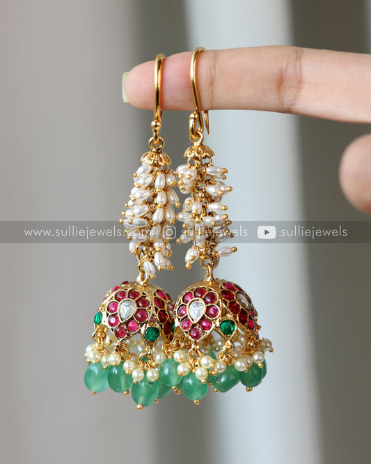 Kemp & Rice Pearl Premium Jhumka