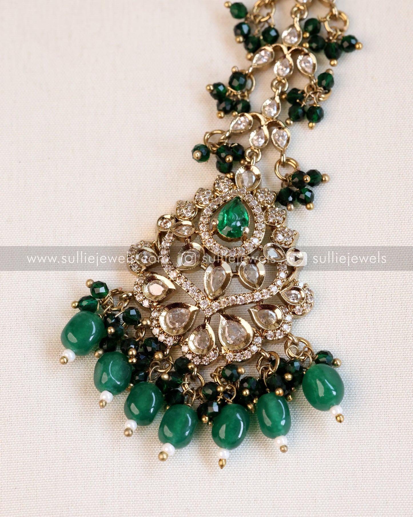 Victorian Tikka with Green Beads