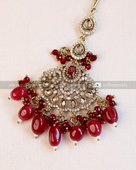 Victorian Tikka with Ruby Beads