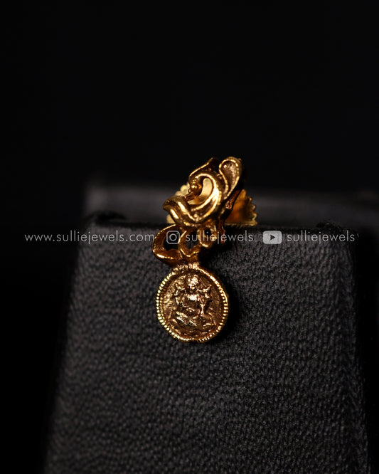 Detailed & Long Coin Necklace / Kaashu Maala Set