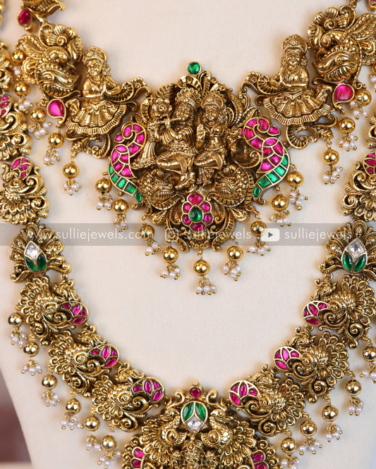 Premium Jadau Kemp Bridal Combo ( 5 piece )