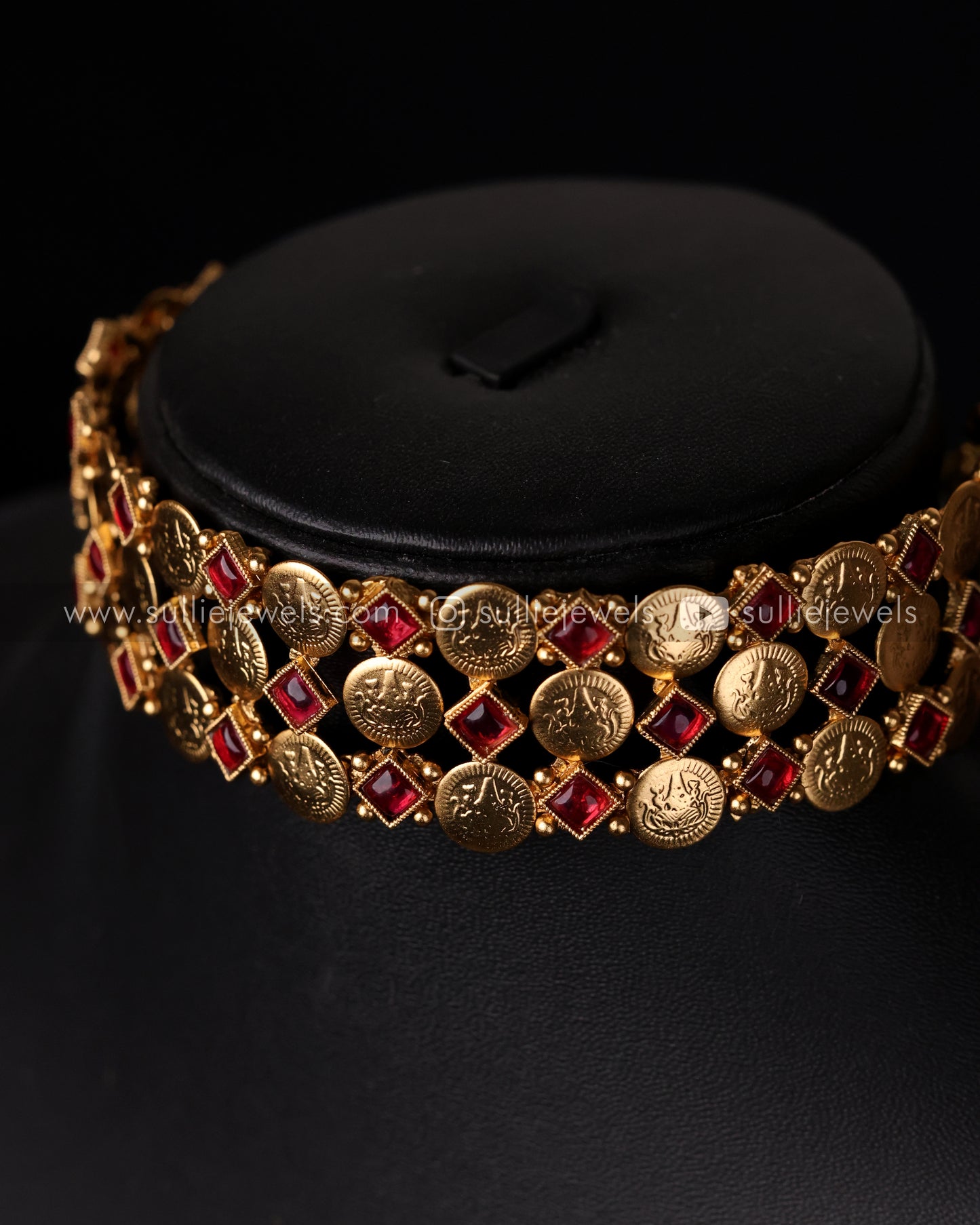 Coin & Stone Choker Set