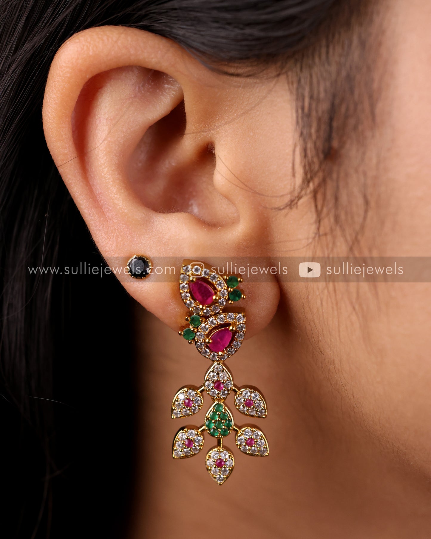 Diamond Lookalike Necklace with Earrings