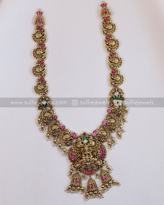 Premium Kemp Lakshmi Long Chain / Haram with Jhumka