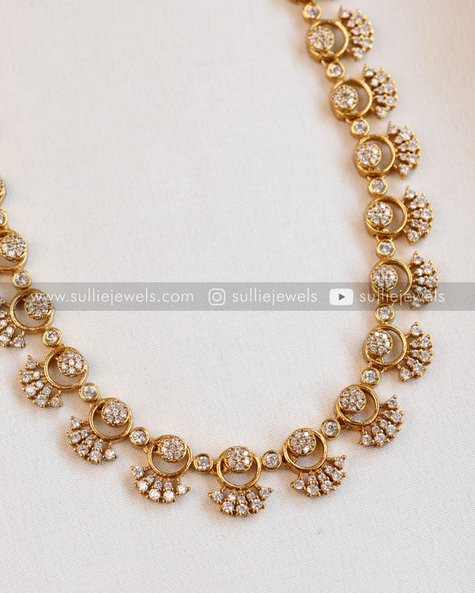 Diamond Lookalike Long Chain with Stud