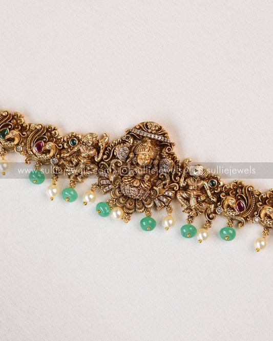 Premium Mint Beads Minimal Goddess Hipchain