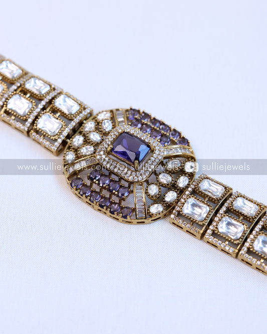 Statement Moissanite Premium Choker with Stud