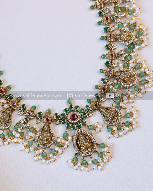 Lakshmi Guttapusalu & Mint Beads Hipchain