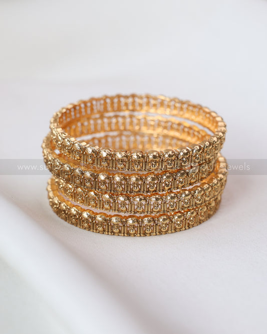 9065 - Sullie Basic Gold Bangle - Set of 4