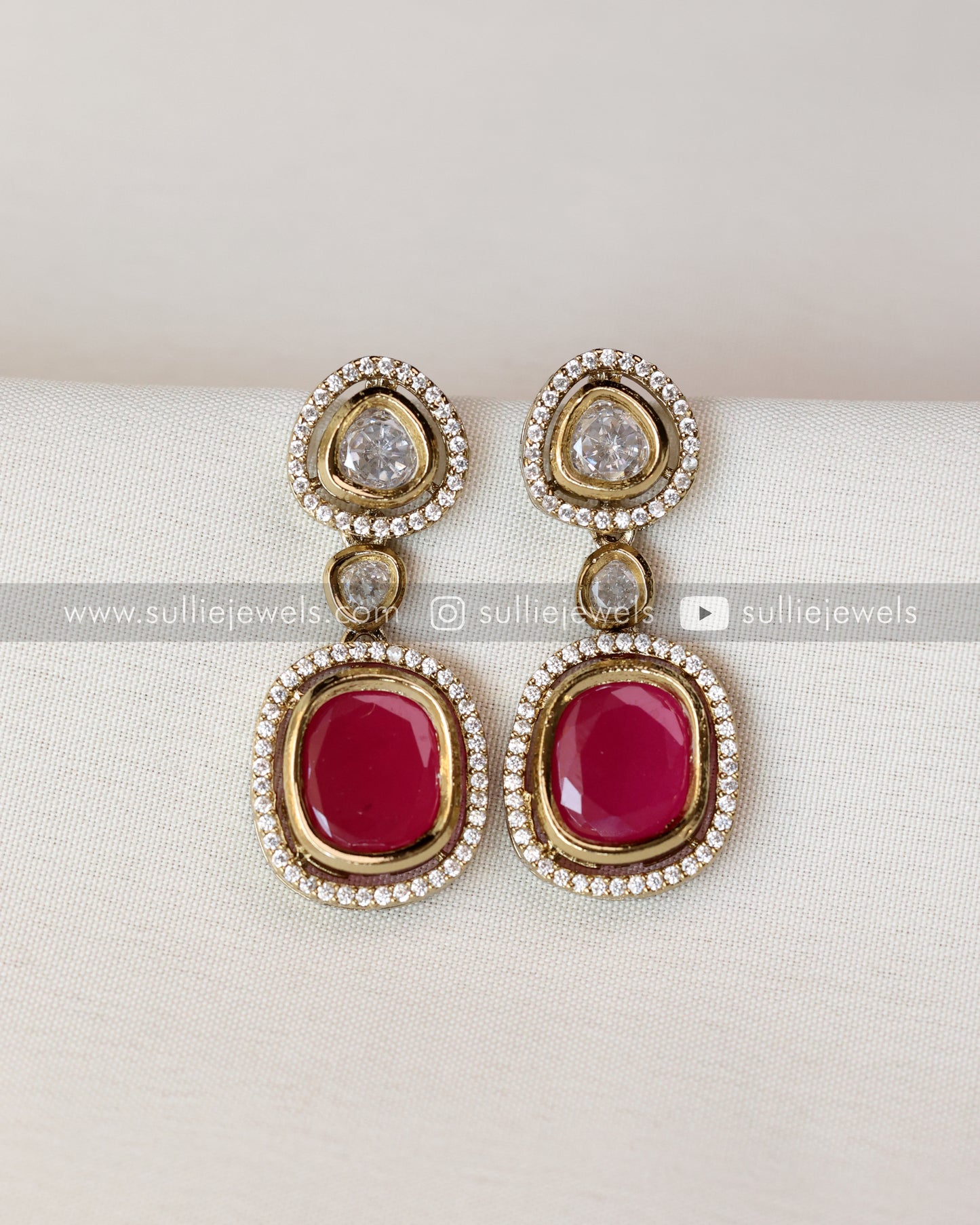 Victorian Stone Necklace with Earring
