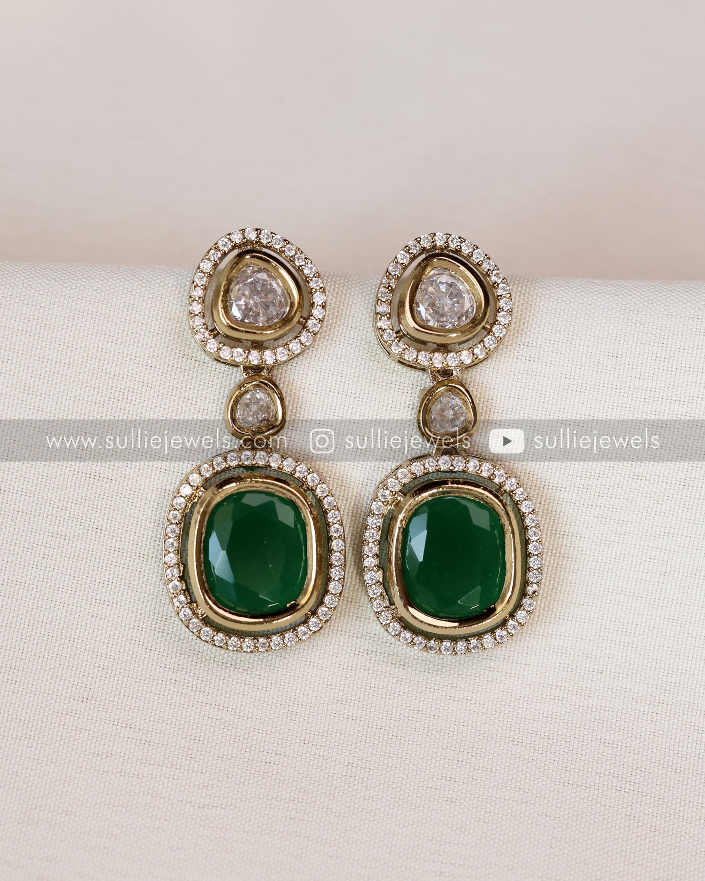 Victorian Stone Necklace with Earring