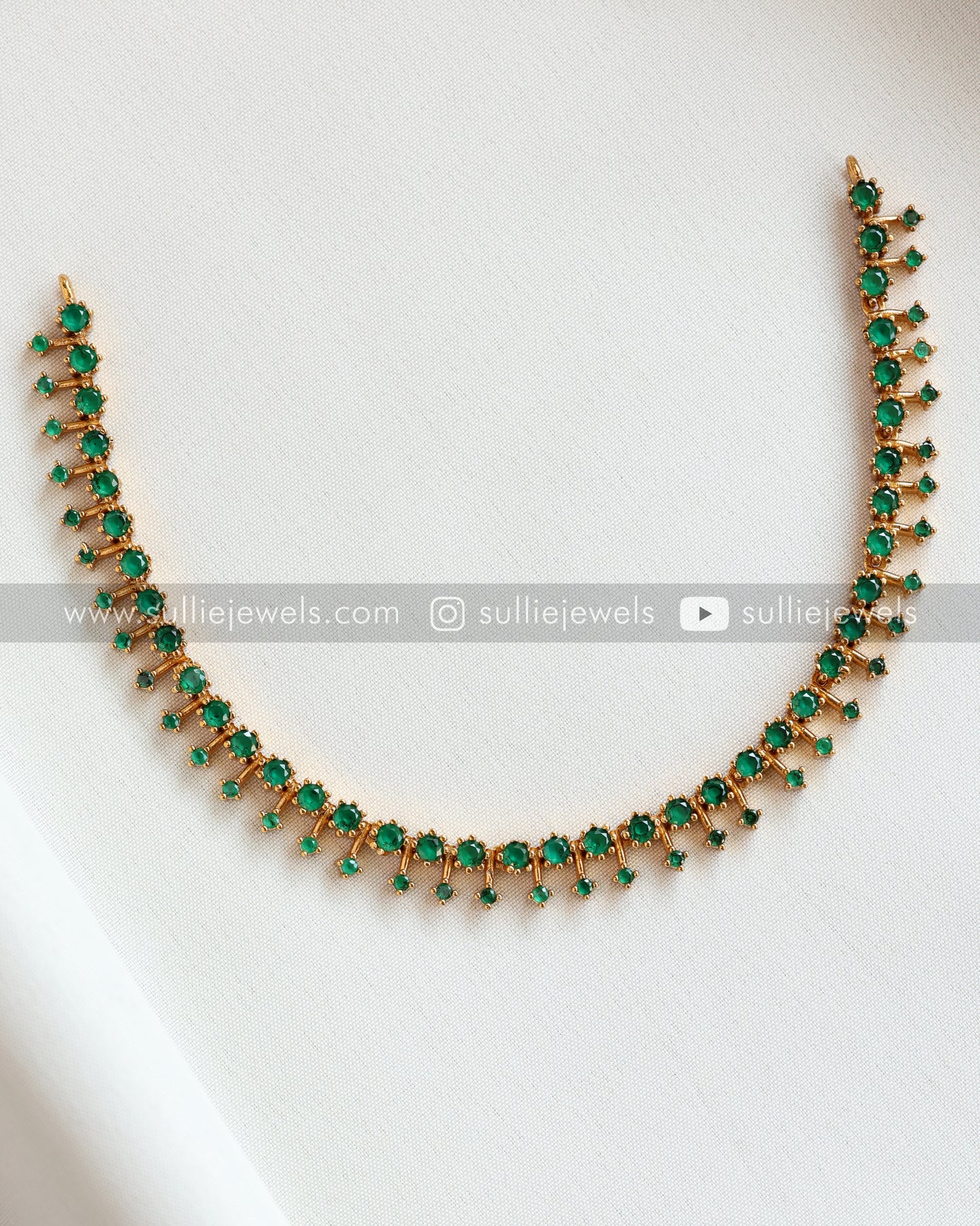 Minimal Spike Diamond Necklace with Stud