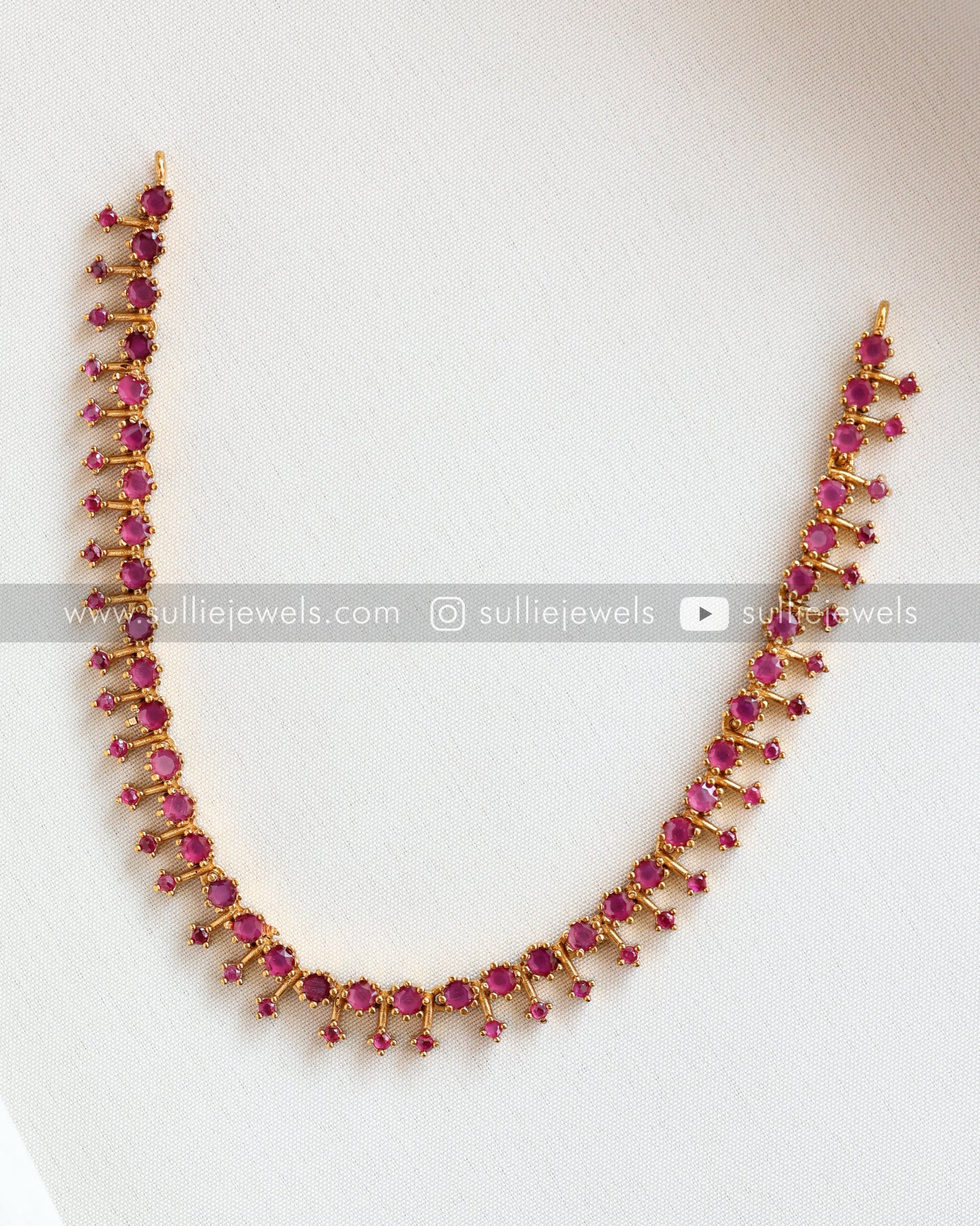 Minimal Spike Diamond Necklace with Stud