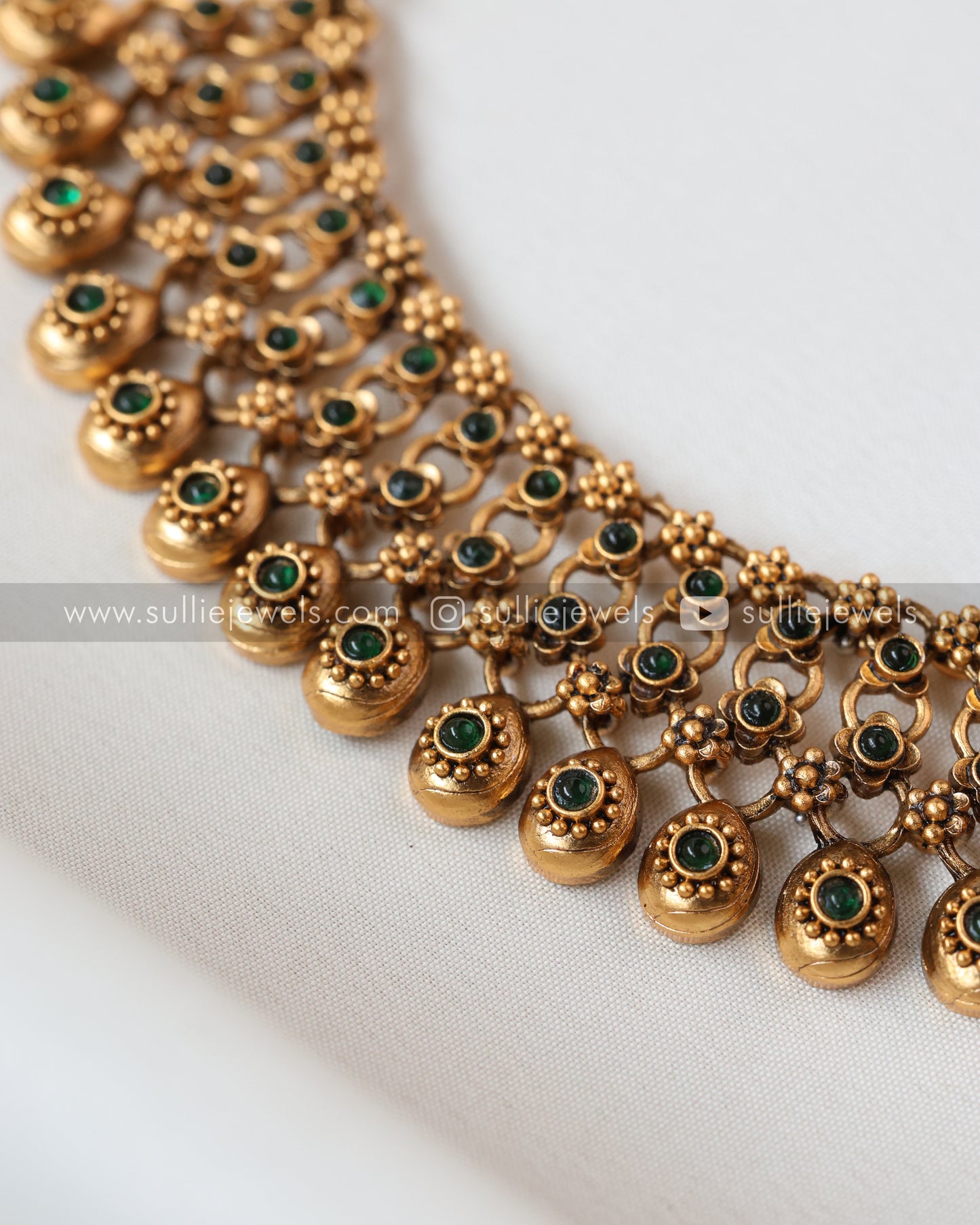 Gold Necklace ( not antique ) with Earring