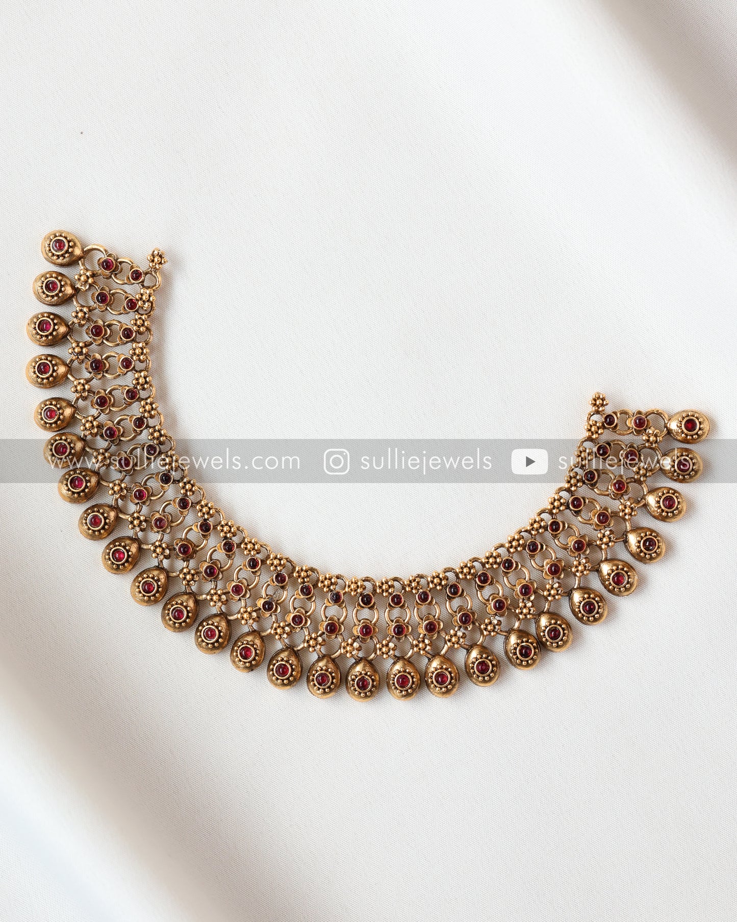 Gold Necklace ( not antique ) with Earring