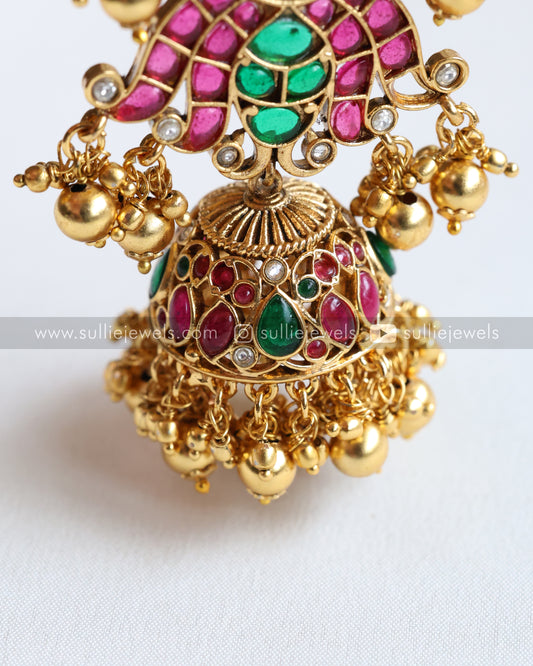 Kemp Gold Cluster Hair Brooch