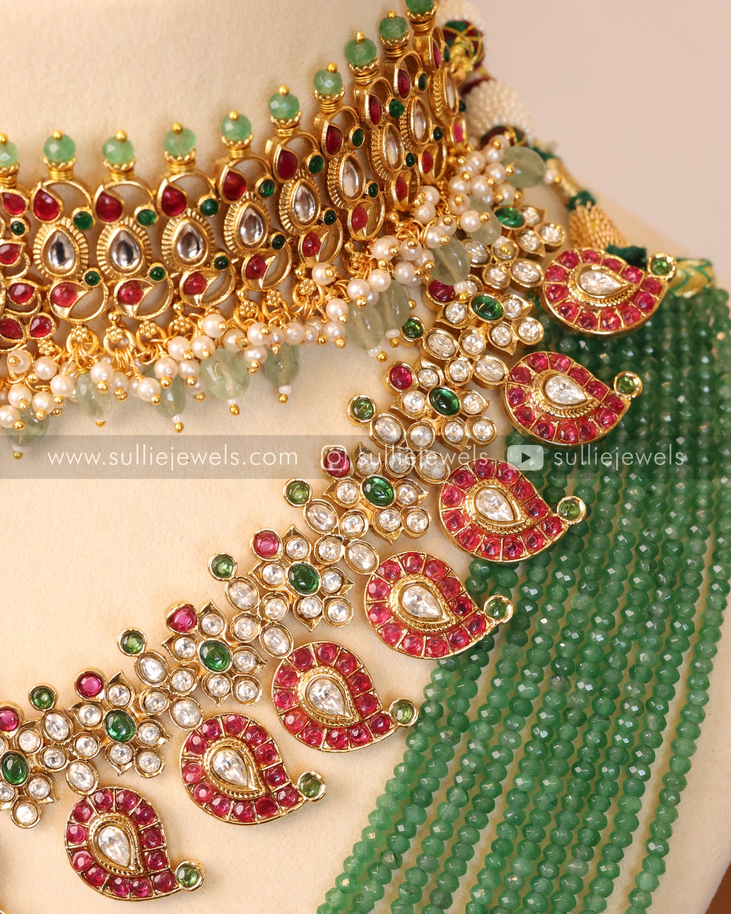 Kemp Premium Onyx Beads Bridal Combo ( 5 piece )