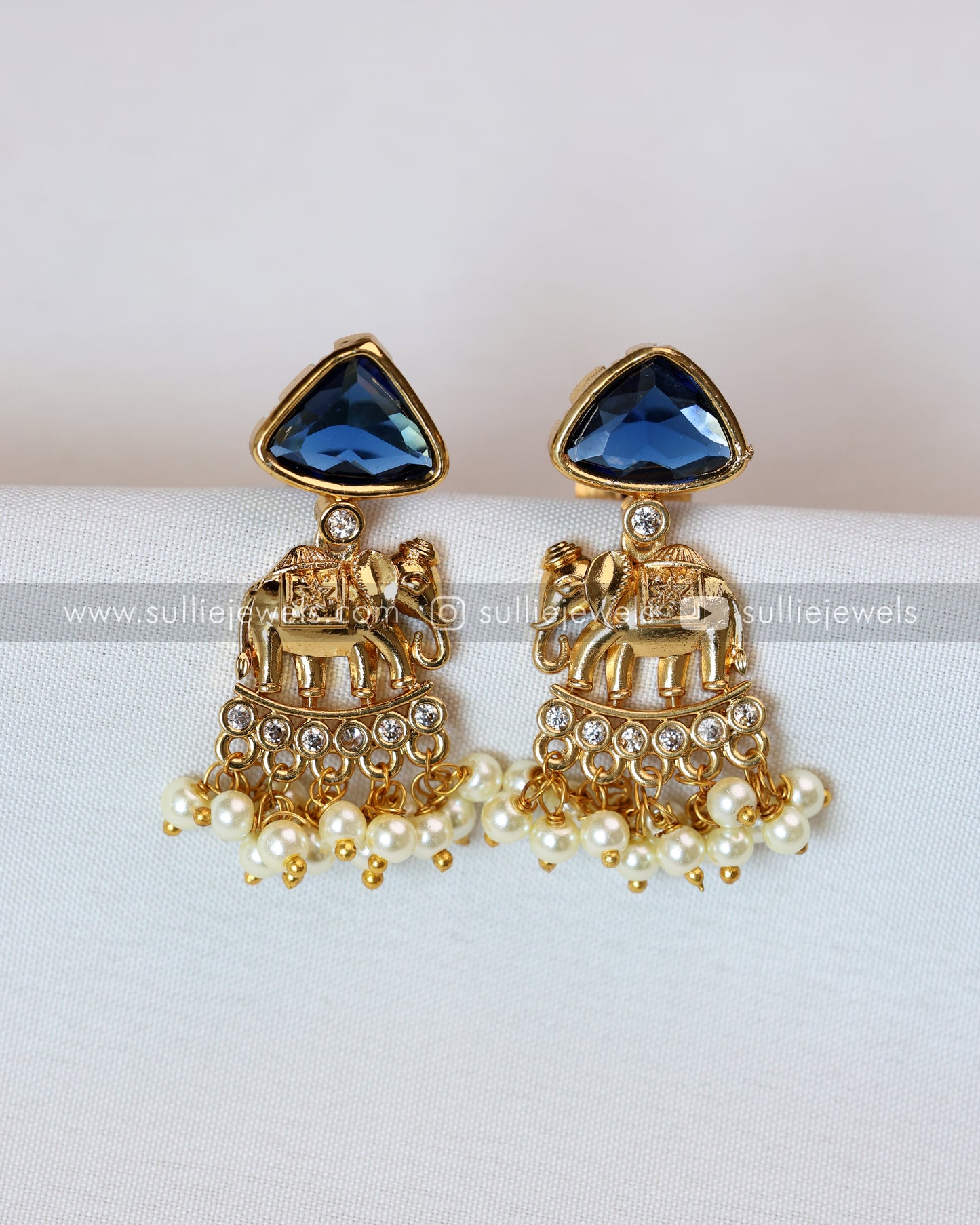 Elephant Stone Necklace with Earring