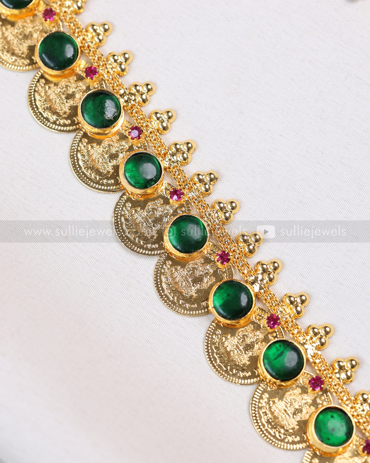 Premium Green Mango & Gold Plated Bridal Combo ( 4 piece )