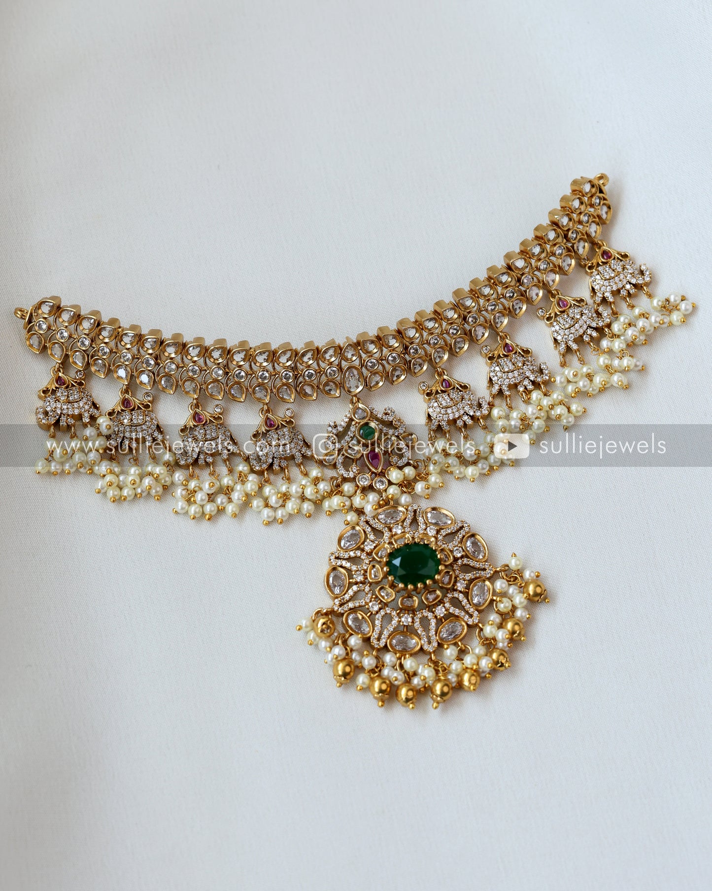 Premium Stonework Bridal Combo Set ( 10 piece )