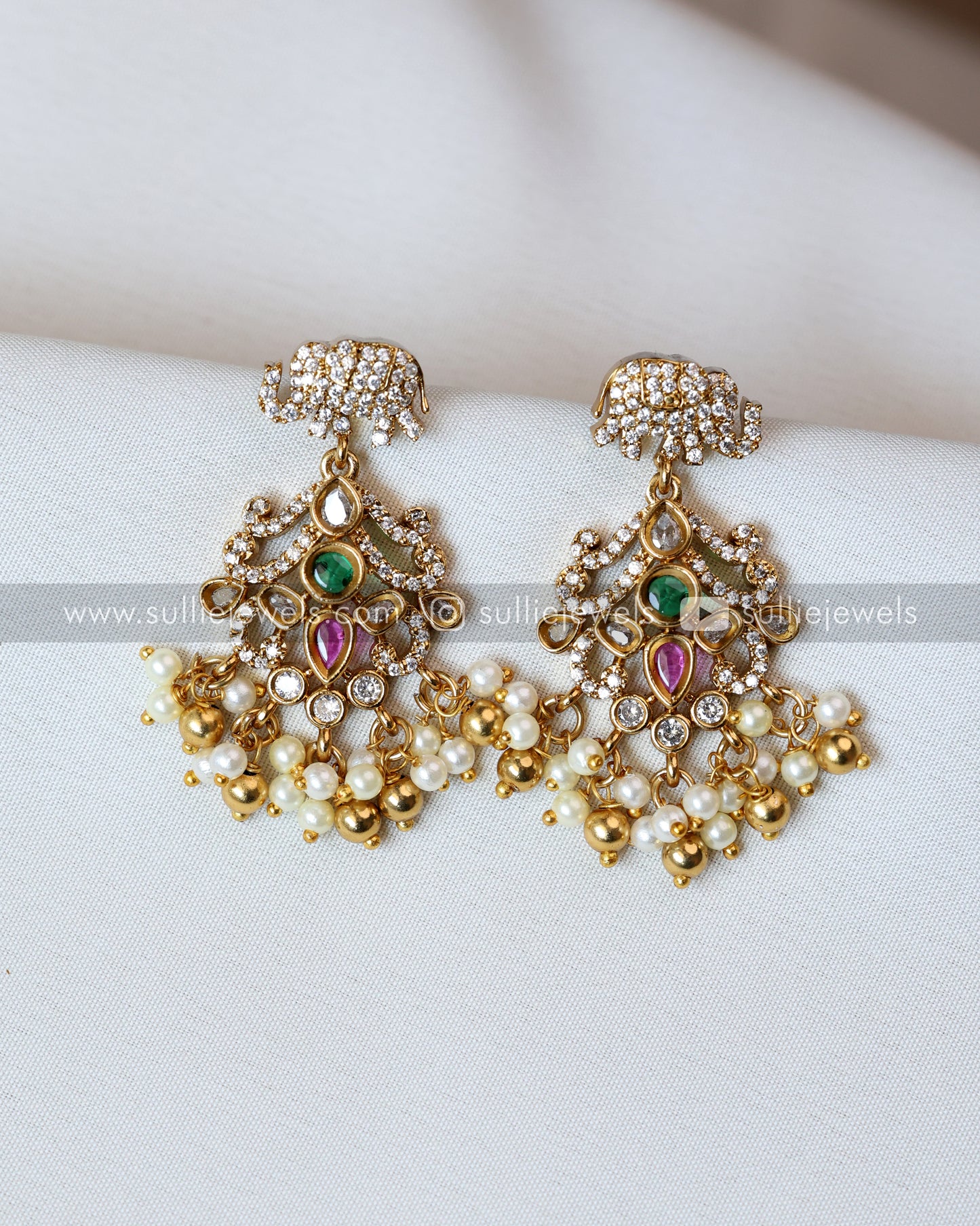 Premium Stonework Bridal Combo Set ( 10 piece )