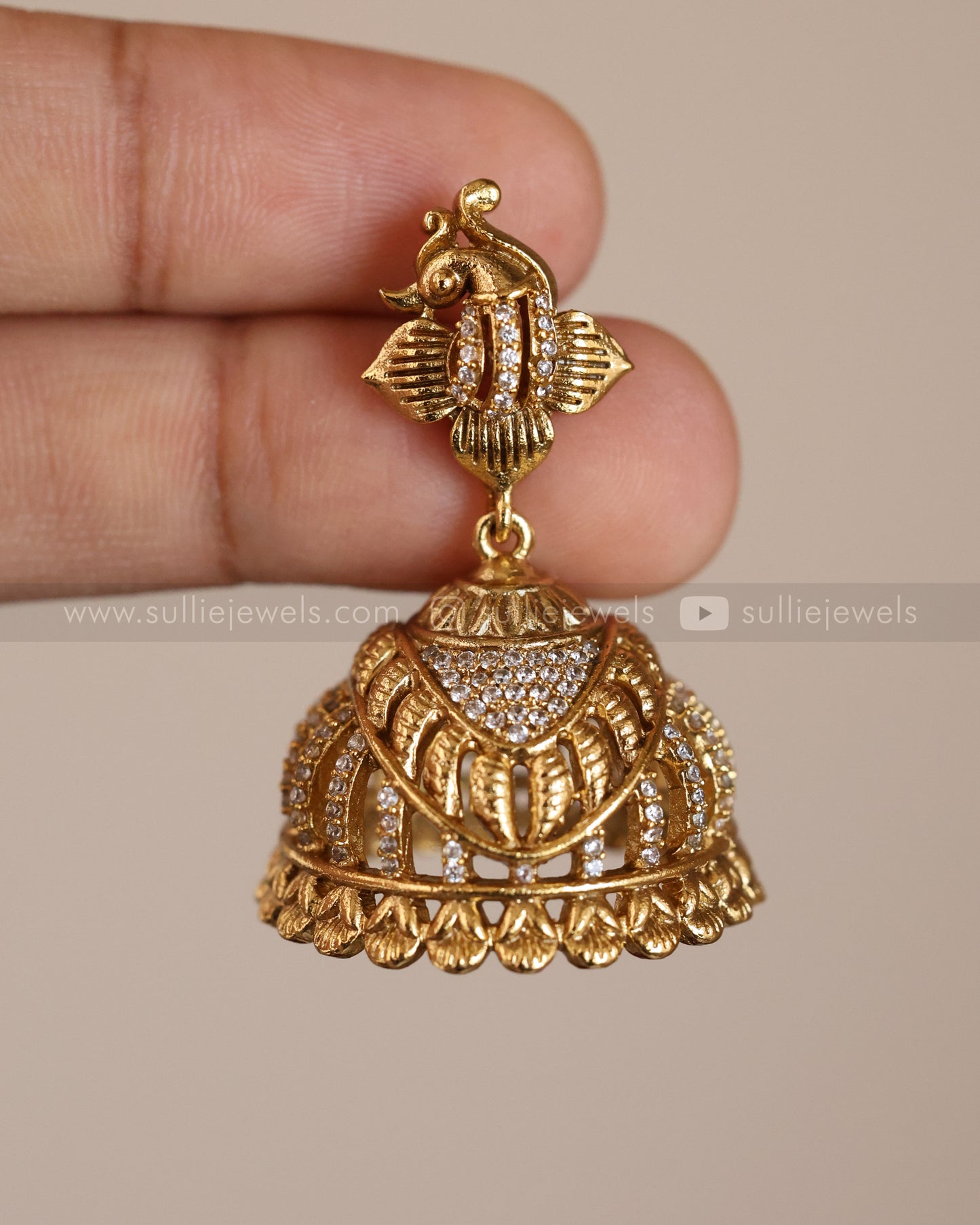Peacock Design Jhumka