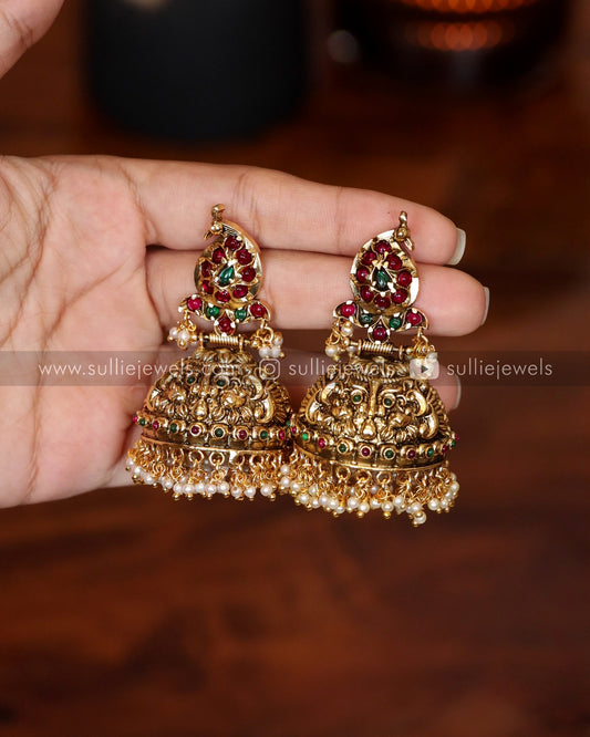 Premium Kemp Gold Jhumka