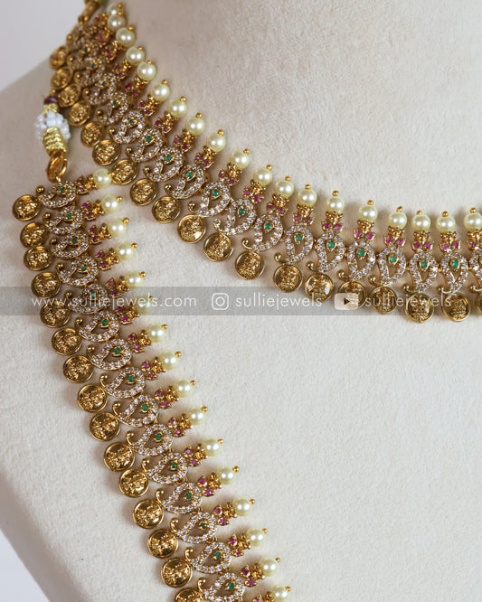 Pearl & Coin Stone Bridal Combo ( 3 piece )