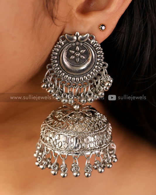 Oxidised Big Jhumka