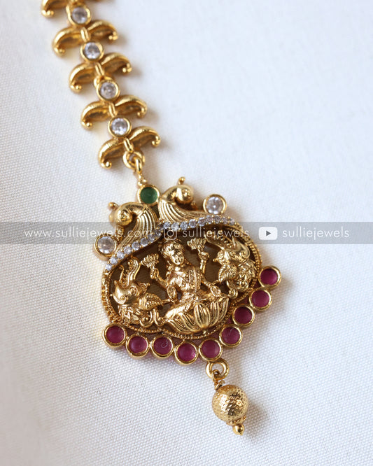 Mini Lakshmi Tikka with Single Gold Bead
