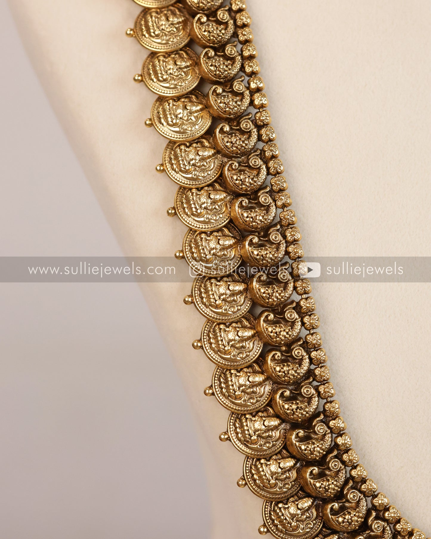 Antique Premium Kaashumaala / Coin Long Chain / Haaram with earring