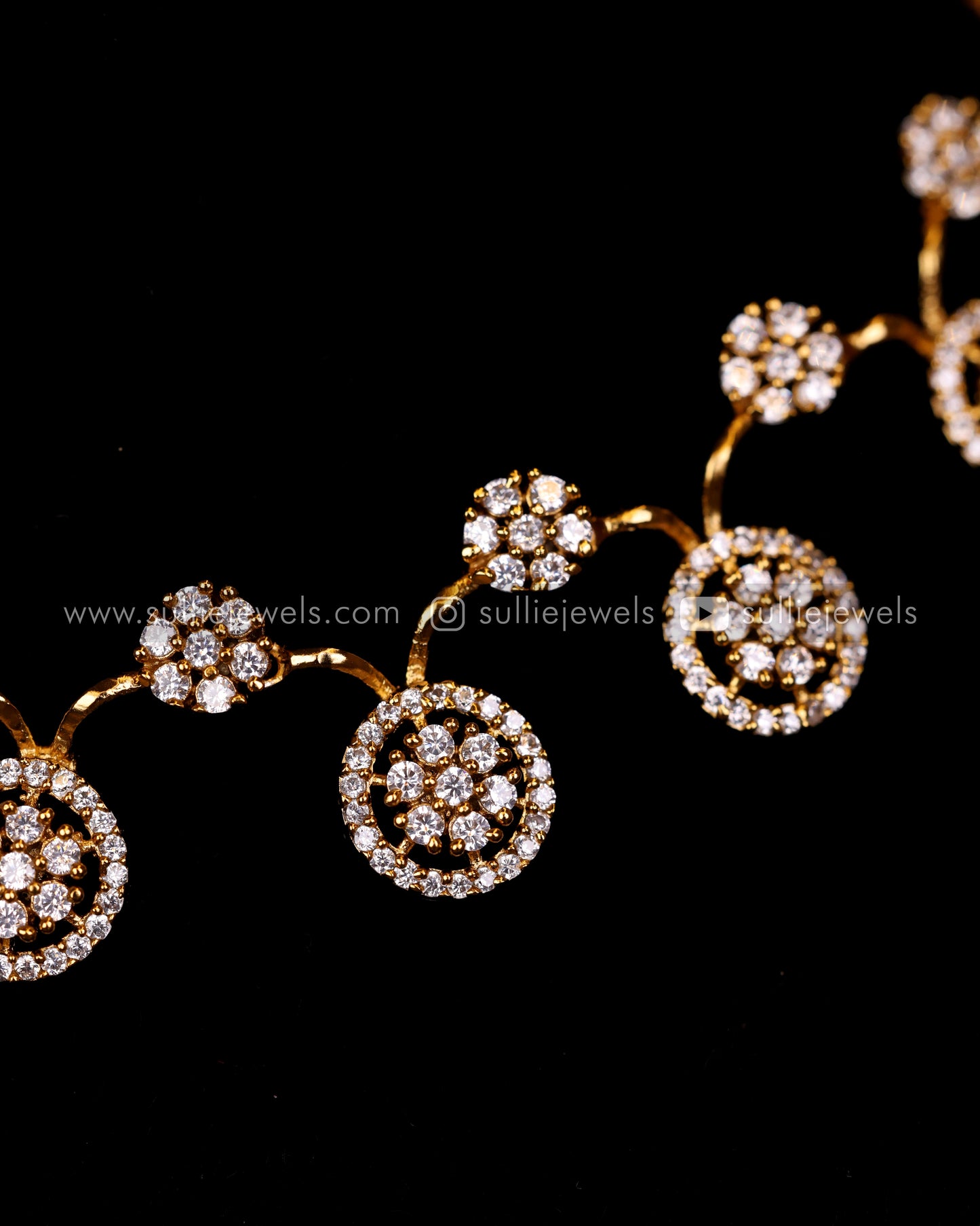 Diamond Lookalike Necklace with Earring