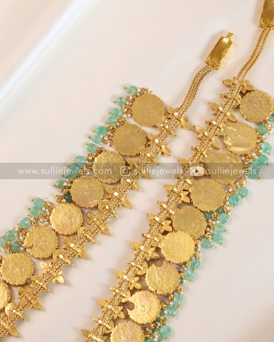 Floral Premium Jadau Kemp Long Chain/Haram