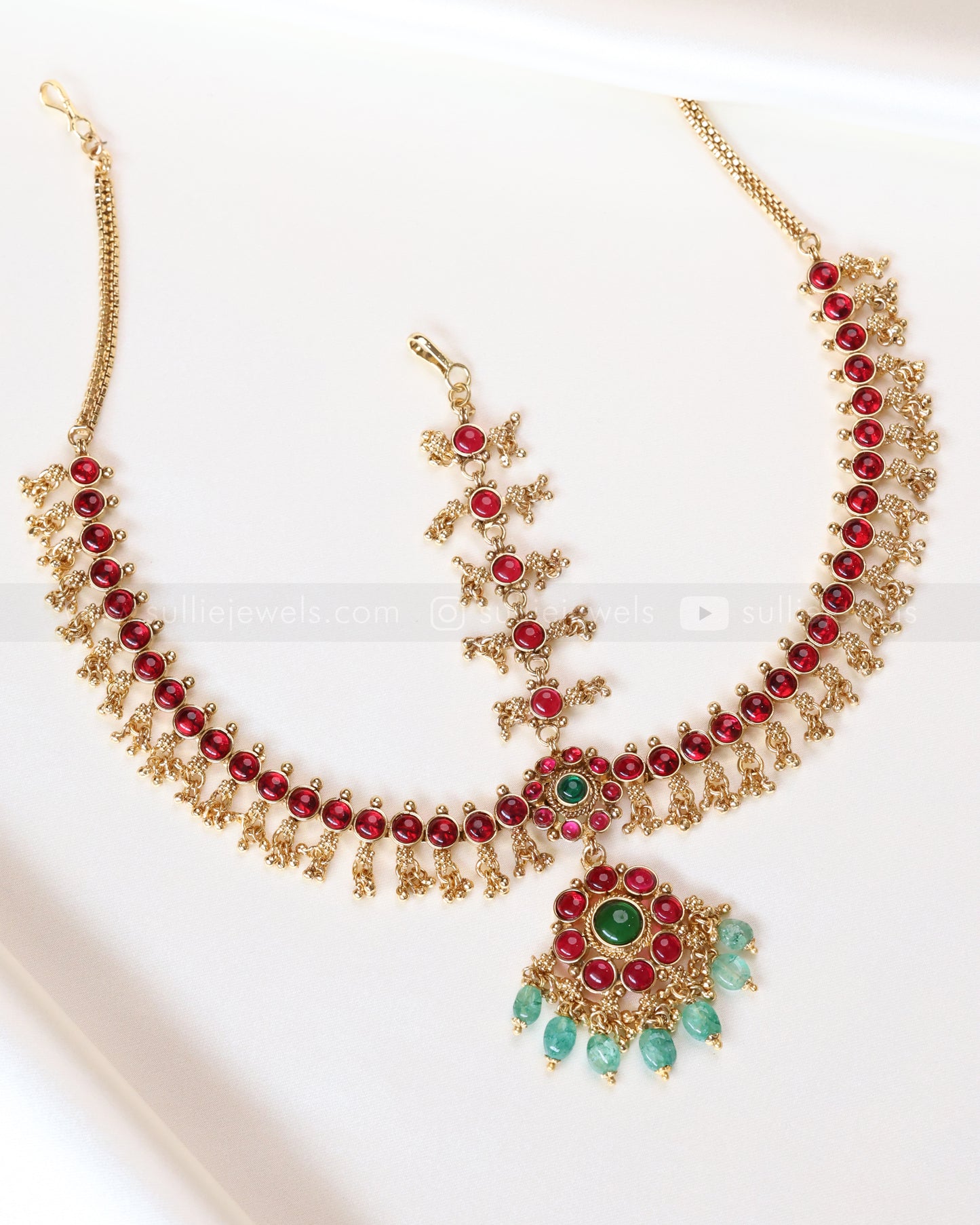 Kemp & Mint beads Damini Tikka