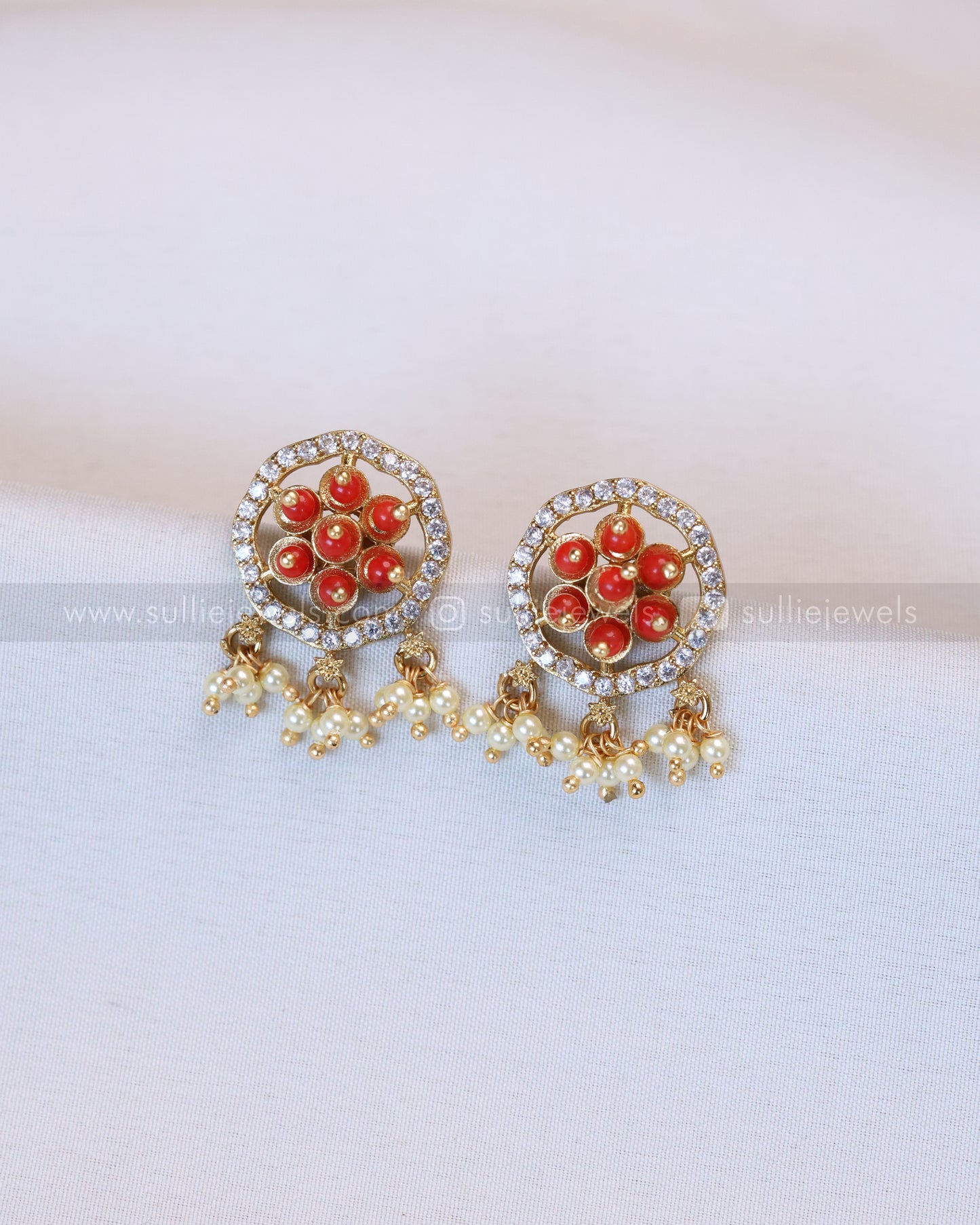3644 - Multicolour Premium Venkateswara Guttapusalu Necklace Set