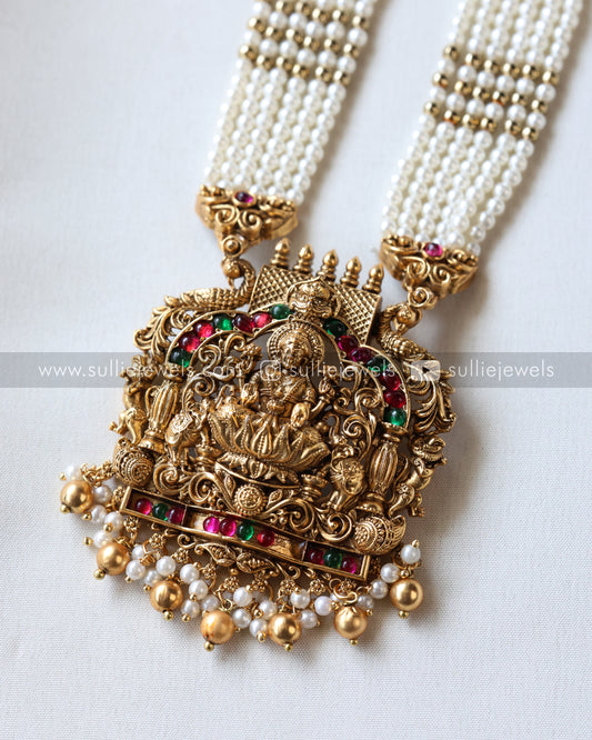 Sullie Basic - Goddess Pendant Pearl Haram with Jhumka