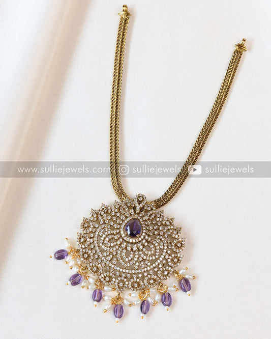 AD Violet Pendant with Earrings